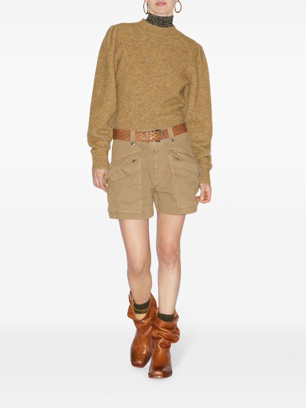 Shop Marant Etoile Jemmy Shorts In Green