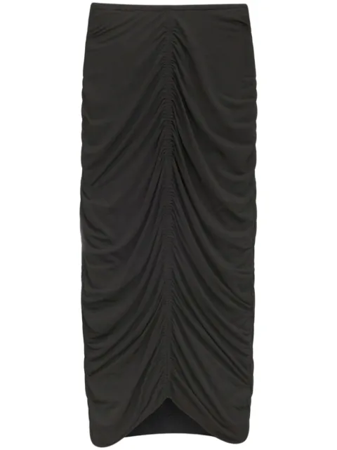 ISABEL MARANT Vicky ruched midi skirt