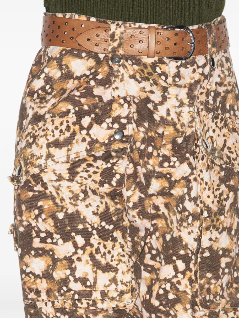 MARANT ÉTOILE Jannick Tapered Trousers in Brown, view 5