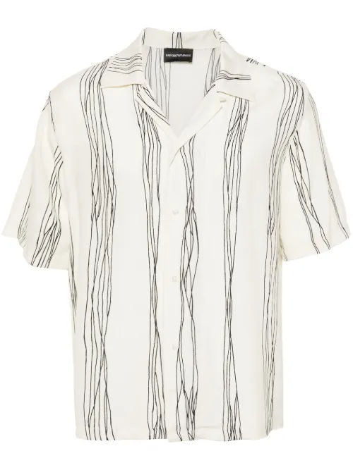 Chemise Escobar à imprimé abstrait - Emporio Armani - Modalova