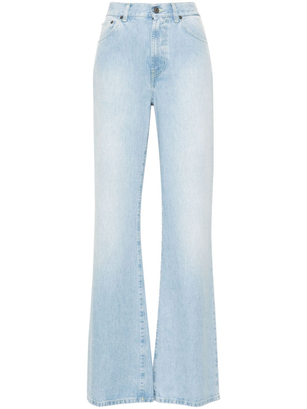 Amber mid-rise wide-leg jeans