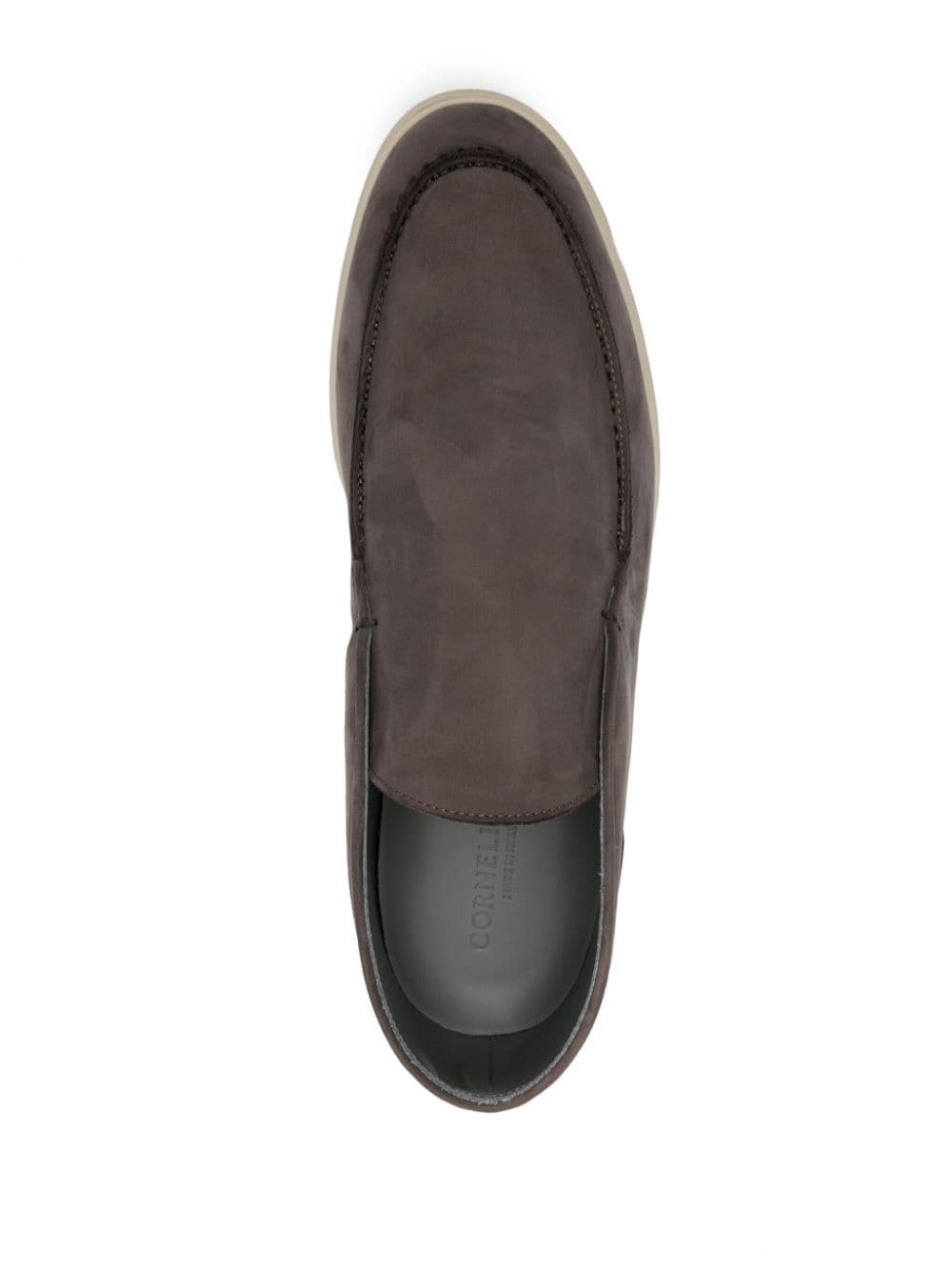 Shop Corneliani Nubuck Slip-on Boots In Brown