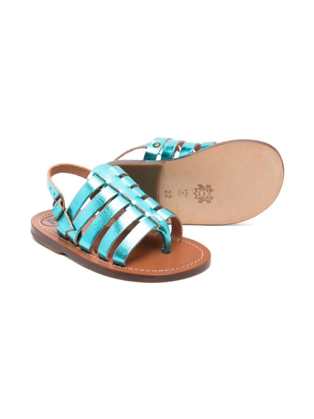 Pèpè Leren sandalen - Blauw