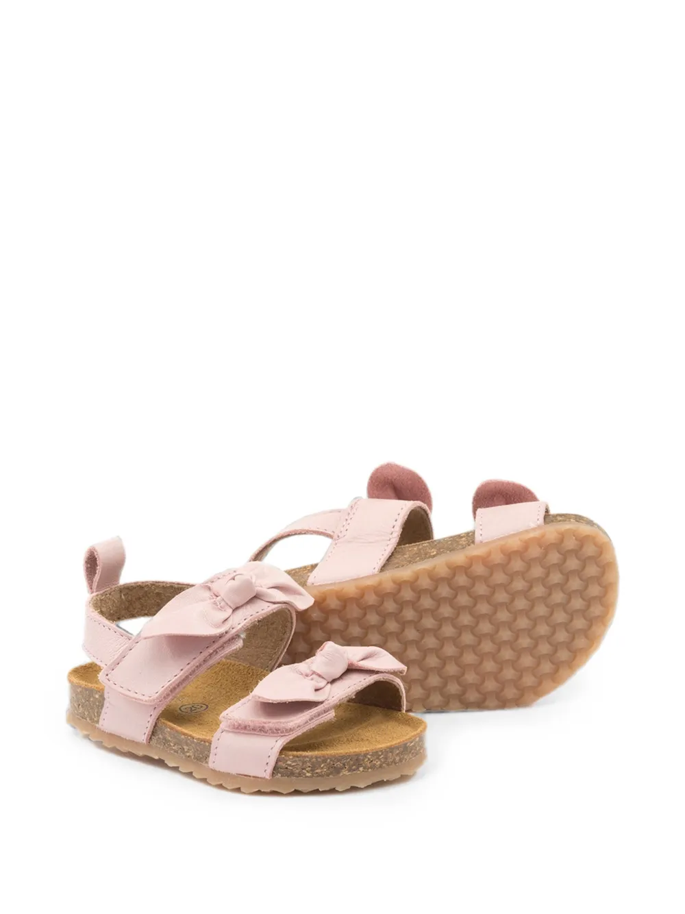 Pèpè TwoConMe bow-detail open-toe sandals Roze