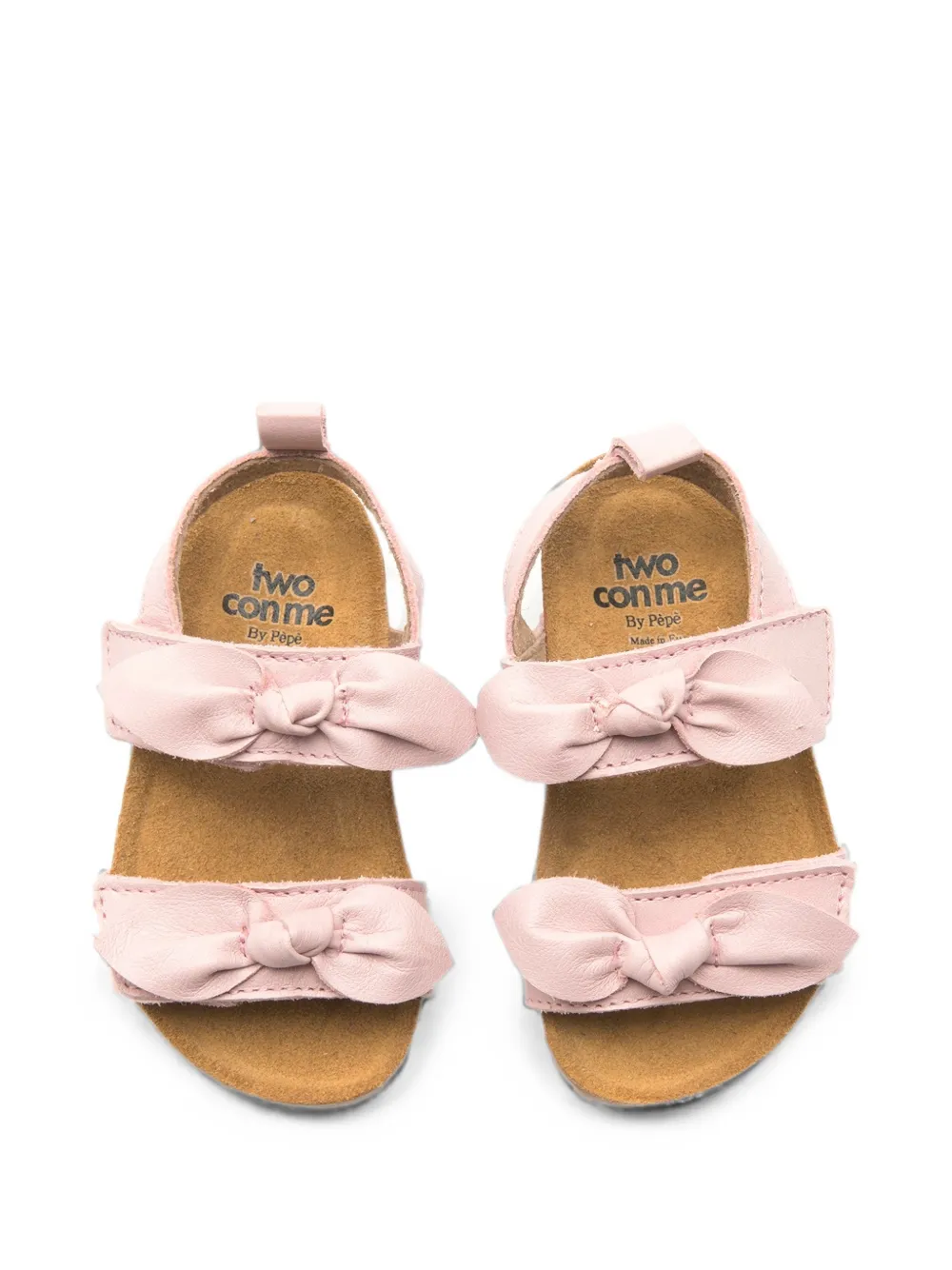 Pèpè TwoConMe bow-detail open-toe sandals Roze