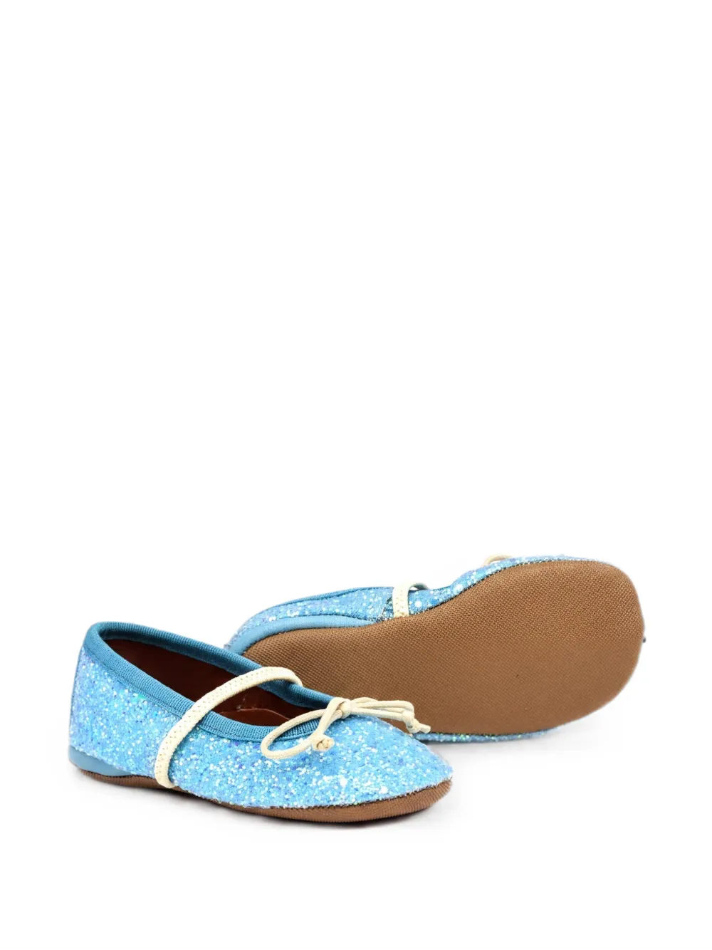 Pèpè Darlyn ballerina's met glitter en strikdetail Blauw