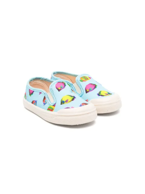 Pèpè Noah fish-print sneakers