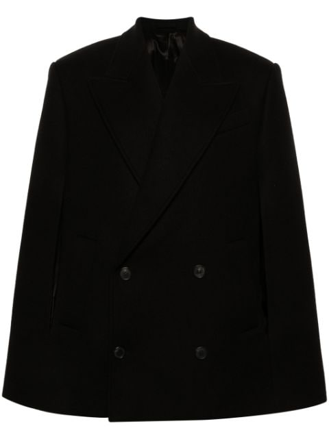 WARDROBE.NYC double-breasted wool cape