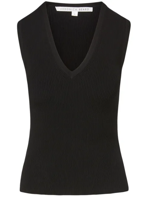 Veronica Beard Sid ribbed-knit top