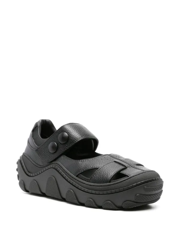 Kiko Kostadinov Tonkin Leather Sandals | Black | FARFETCH Kiko Kostadinov Tonkin Leather Sandals | Black | FARFETCH