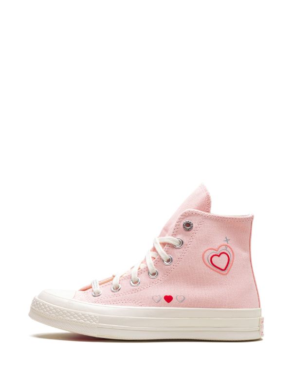 Converse sneakers with clearance hearts