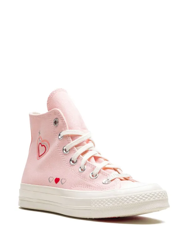 Converse with love hearts on sale