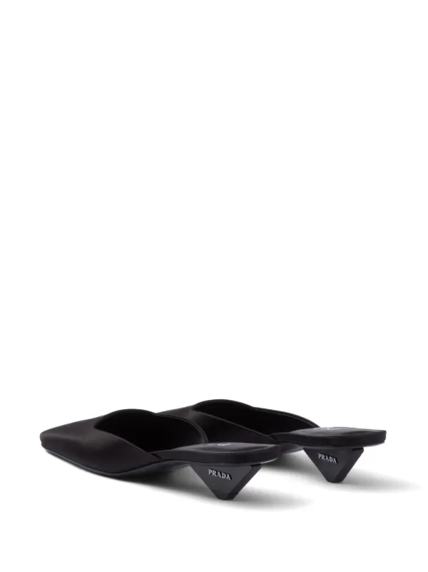 PRADA サテン ミュール Satin mules ★関税込 Prada Satin Mules | Sendegaro JP