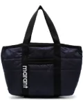 ISABEL MARANT Darwen padded tote bag - Blue