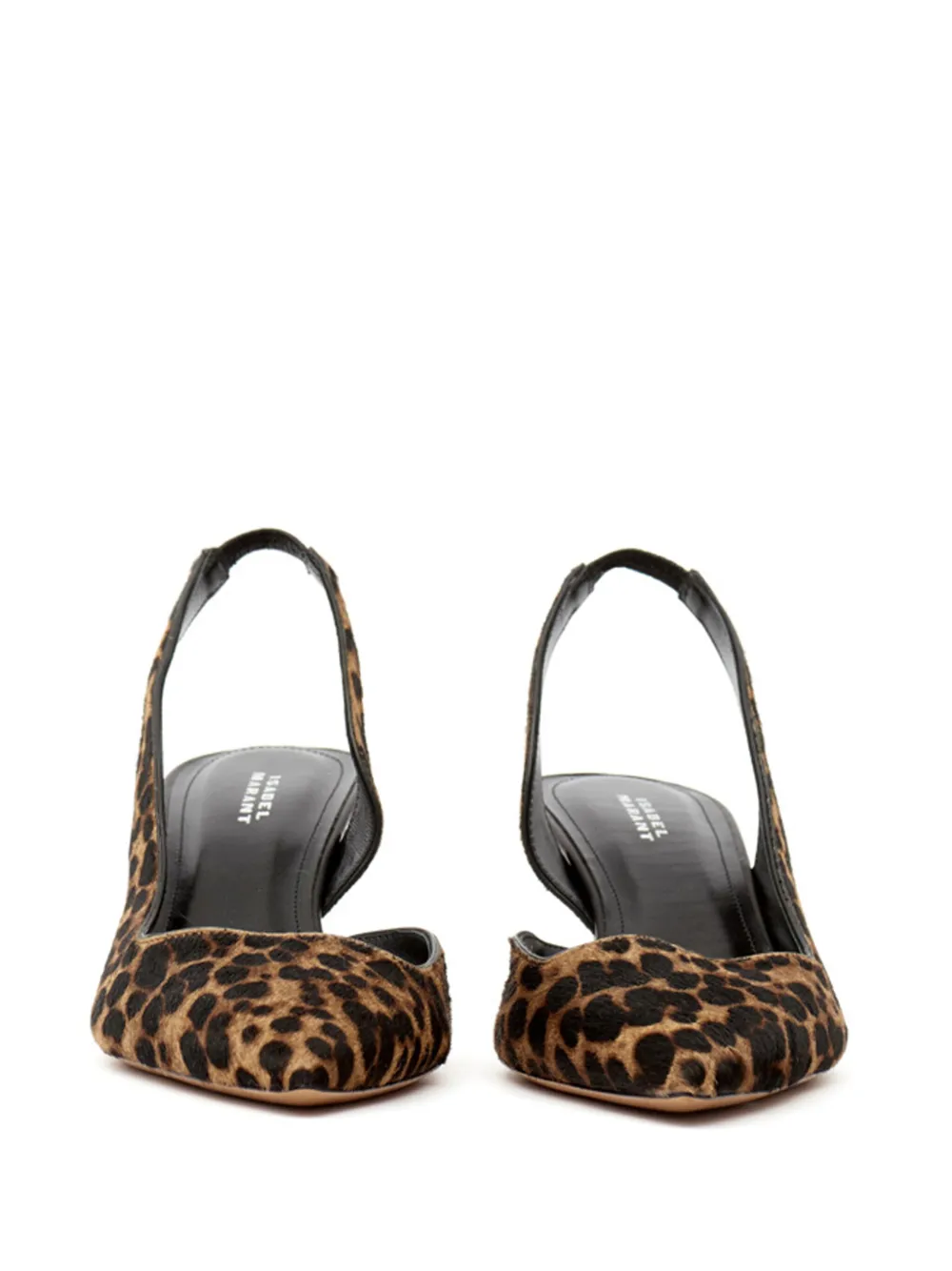 Isabel Marant Piery Leopard-print Calf Hair Slingback Pumps In Brown