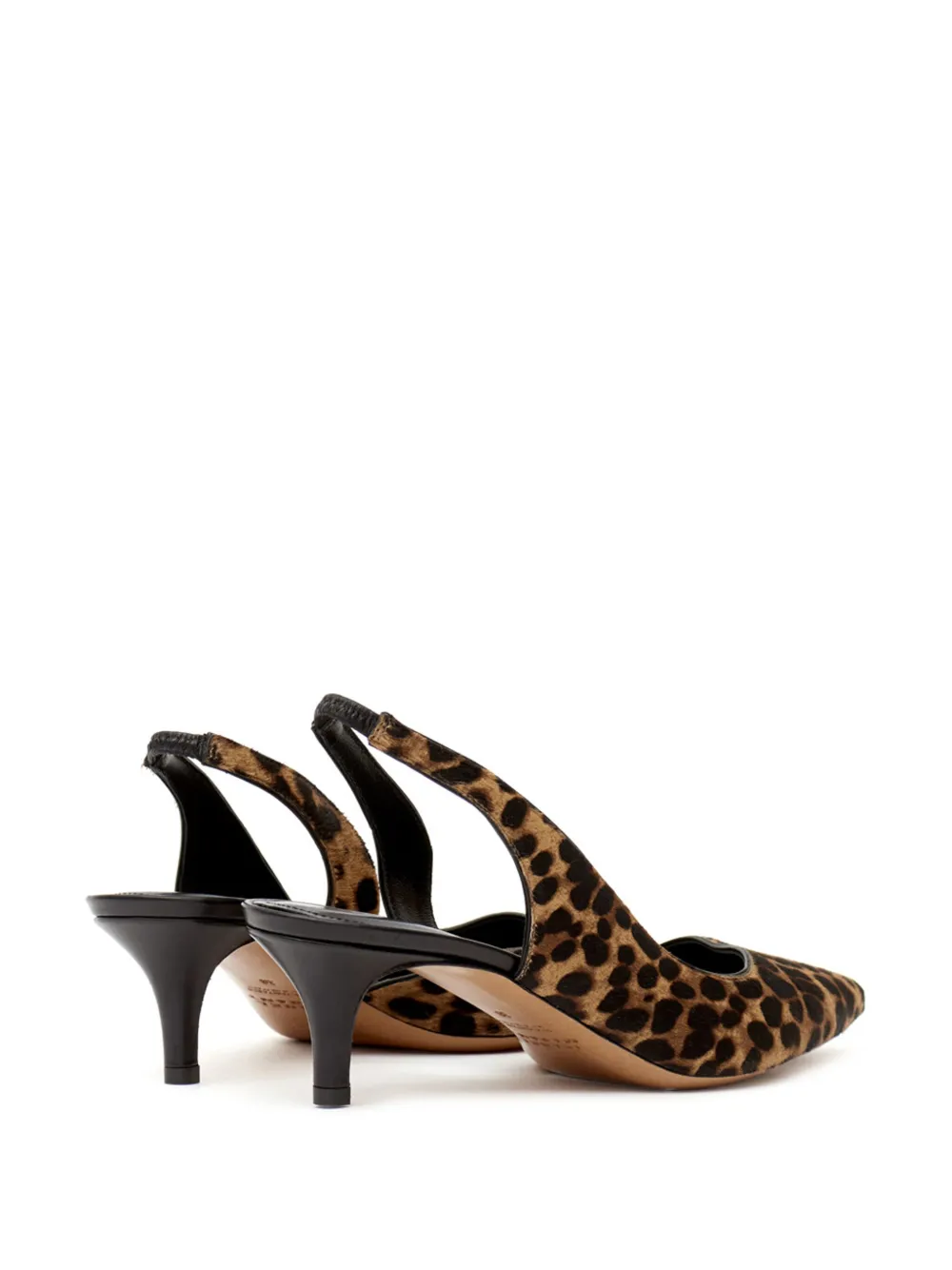 Isabel Marant Piery Leopard-print Calf Hair Slingback Pumps In Brown