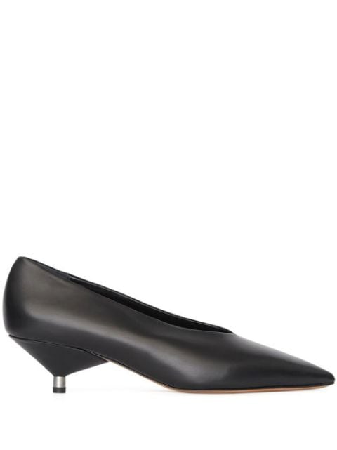 ISABEL MARANT sculpted-heel leather pumps