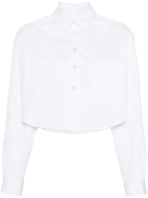 ISABEL MARANT Fleora cropped poplin shirt