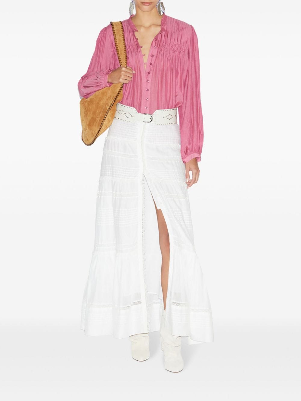 MARANT ÉTOILE Geplooide blouse - Roze