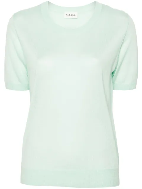 P.A.R.O.S.H. Linfa short-sleeve fine-knit top 