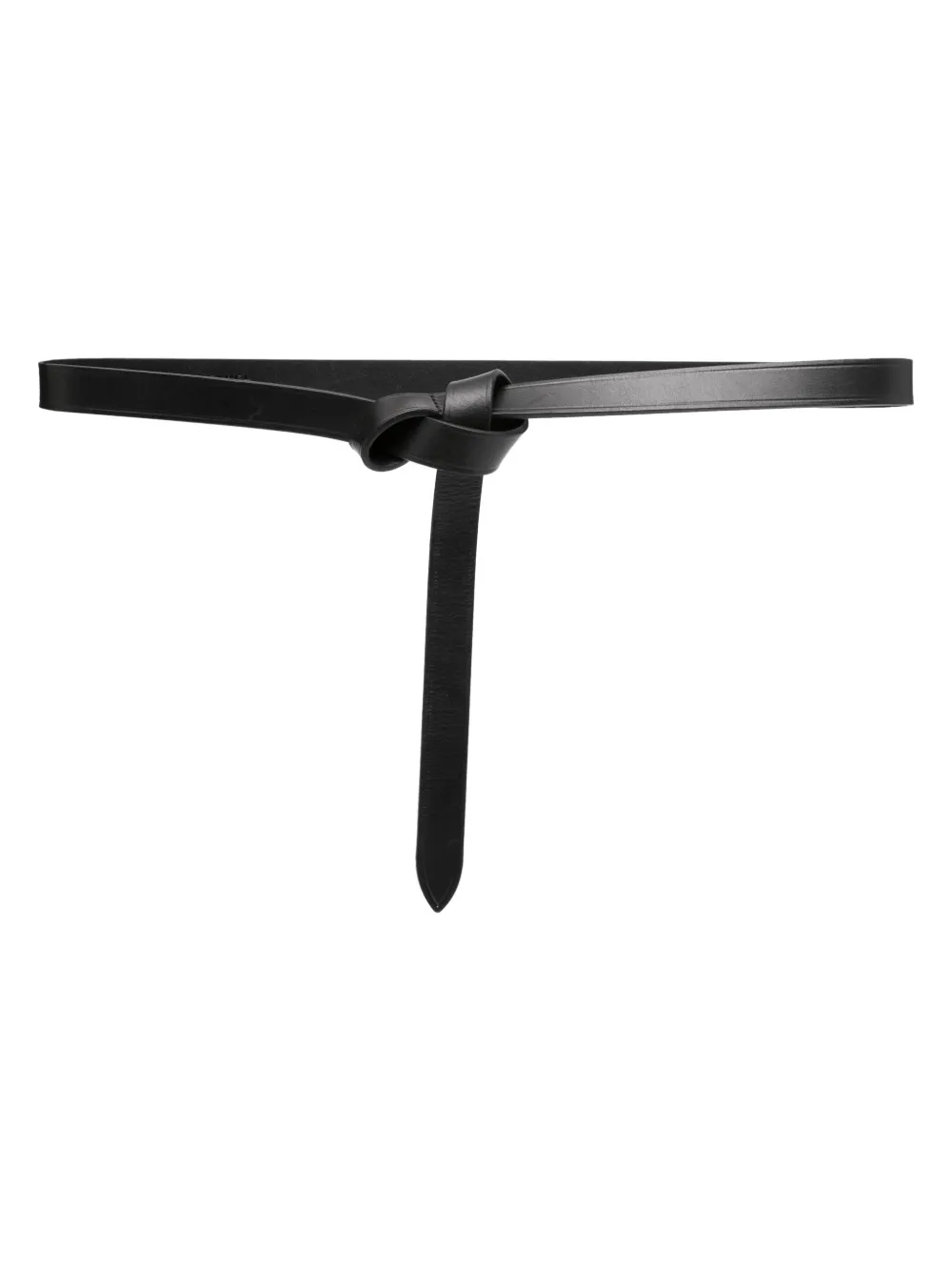 ISABEL MARANT Cintura Kirka in pelle - Nero