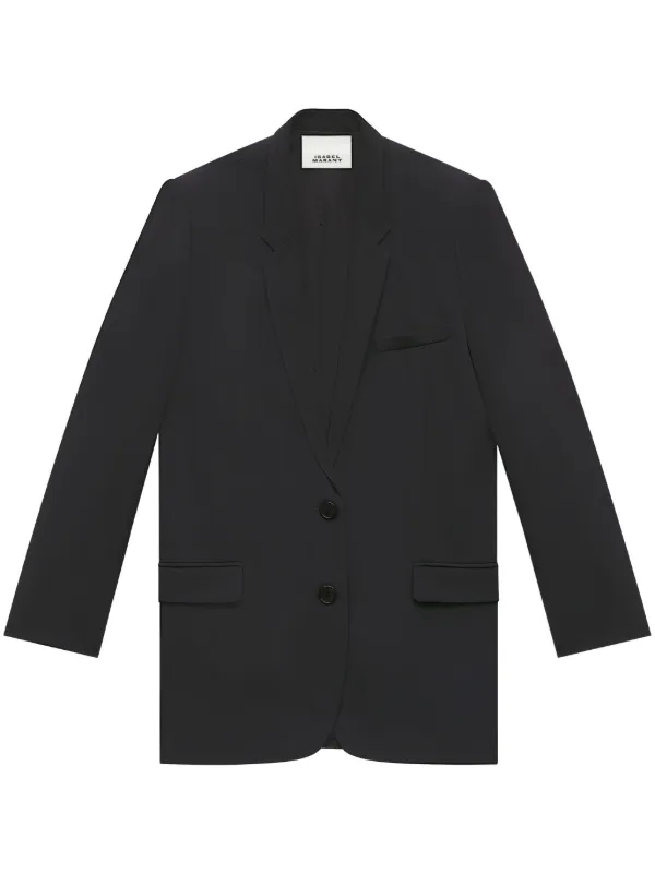 ジャケット Isabel Marant Black stretch polyester blend Oceany blazer 22831034_54285850_600.jpg