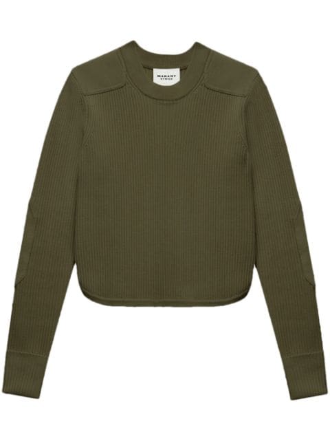 ribbed-knit jumper