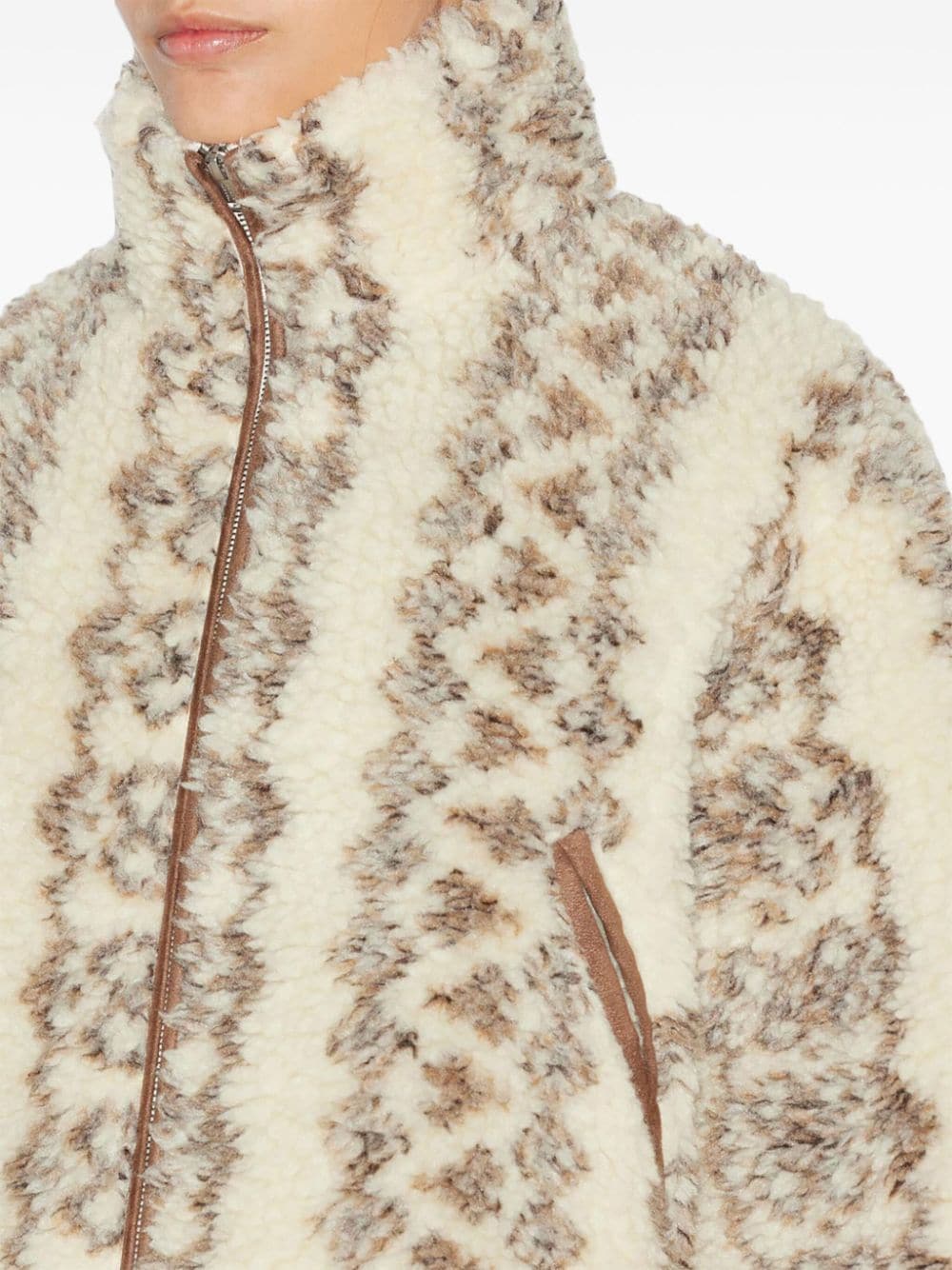 Shop Marant Etoile Mackensy Bomber Jacket In Neutrals