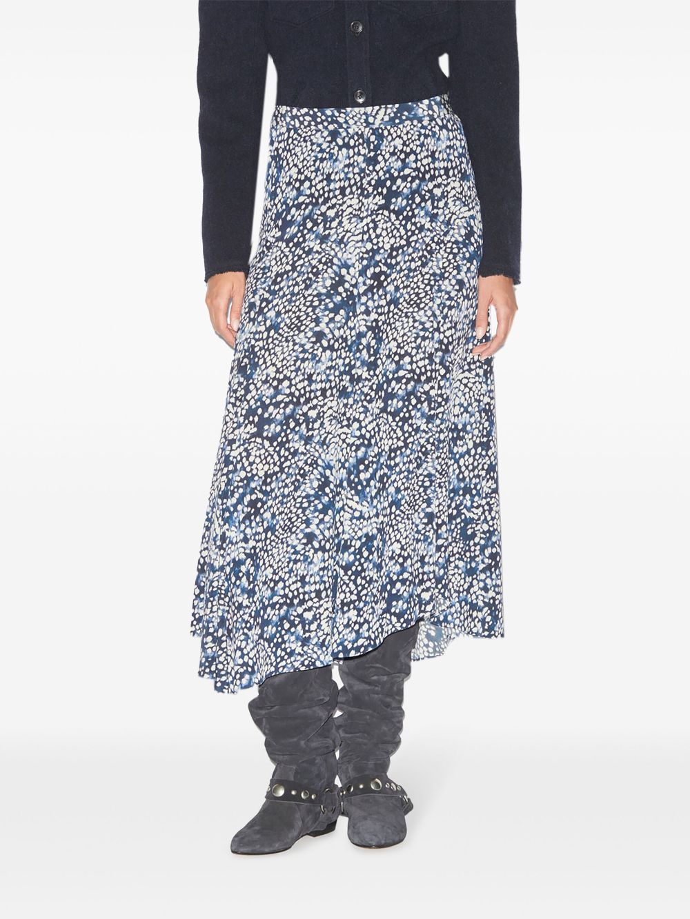 Rep ISABEL MARANT Hortensia floral-print skirt Women