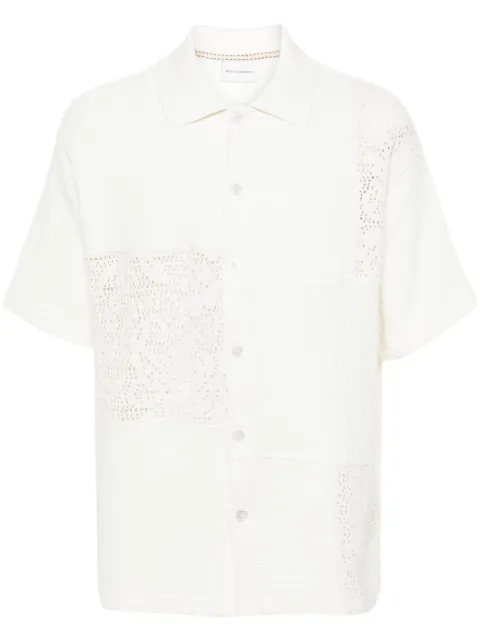 Drôle De Monsieur patchwork cotton shirt 