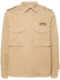 ASPESI logo-patch shirt - Neutrals