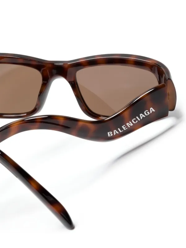 Balenciaga Eyewear Hamptons スクエアフレーム サングラス | ブラウン 