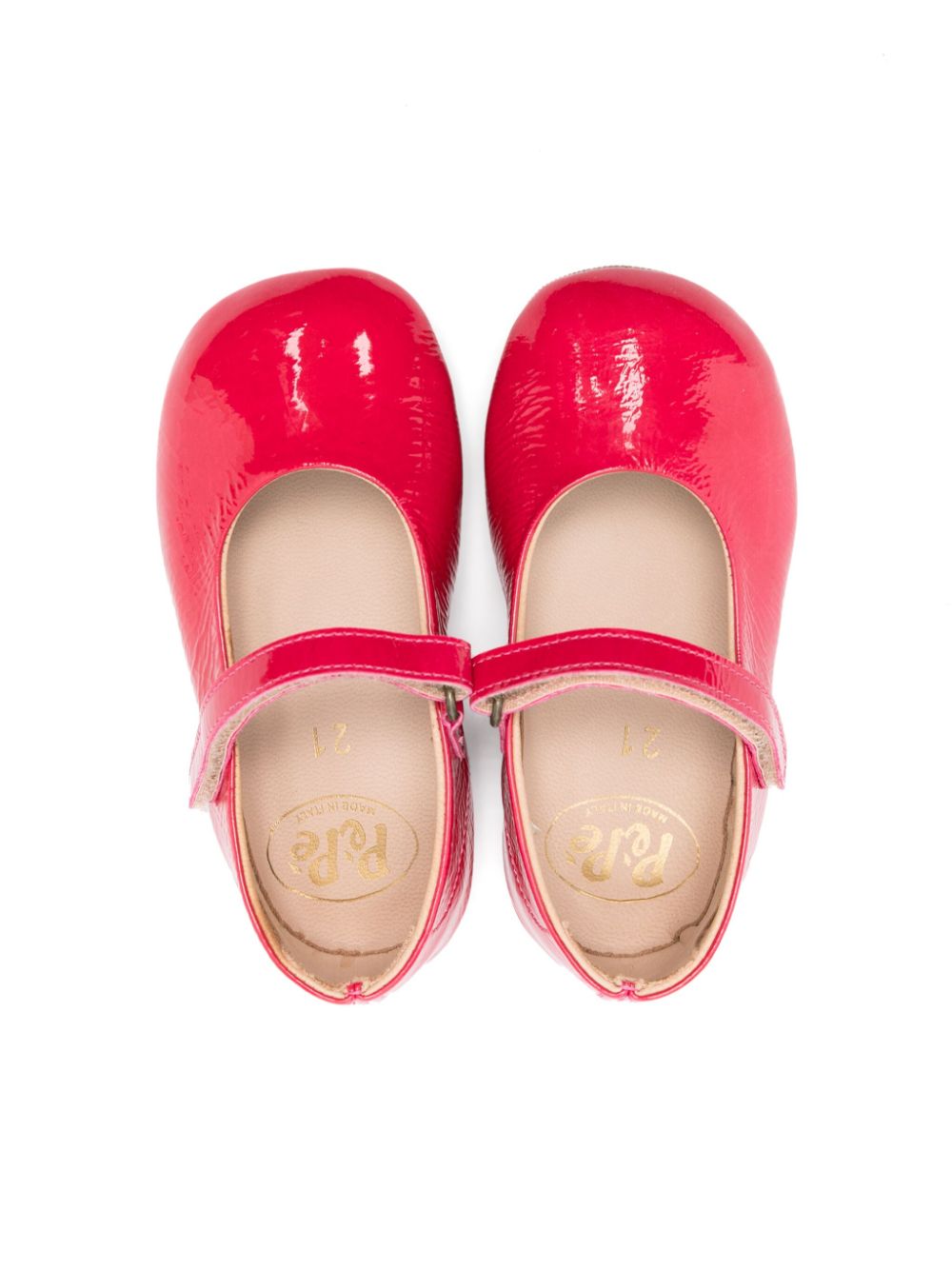 Pèpè patent leather ballerina shoes Pink