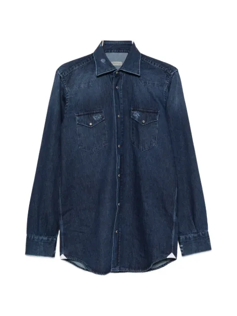 SARTORIO NAPOLI panelled denim shirt