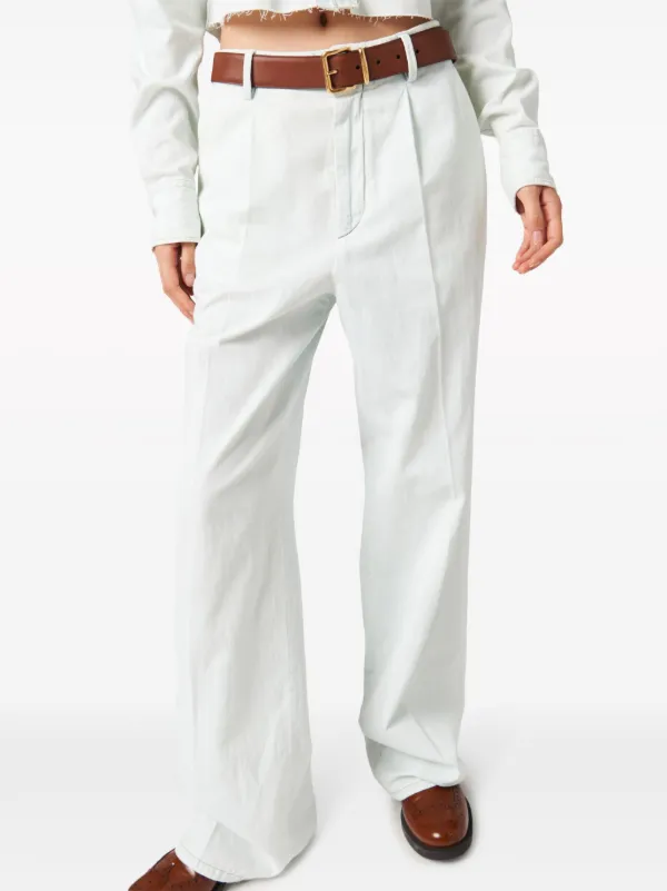 Miu Miu Chambray straight-leg Jeans | Blue | FARFETCH