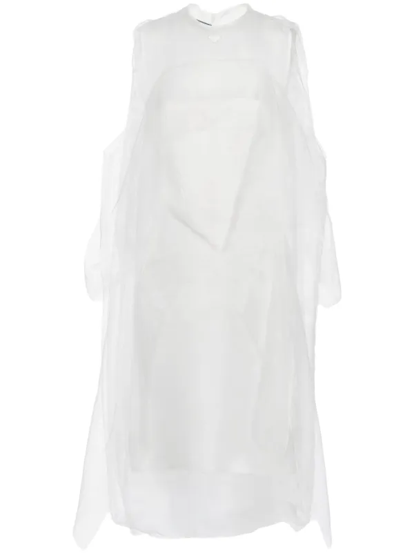 【関税込み】prada Pleated voile satin dress Prada Prada Women Pleated Voile Satin Dress | luosophy