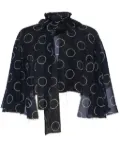 Prada dot-print georgette top - Blue