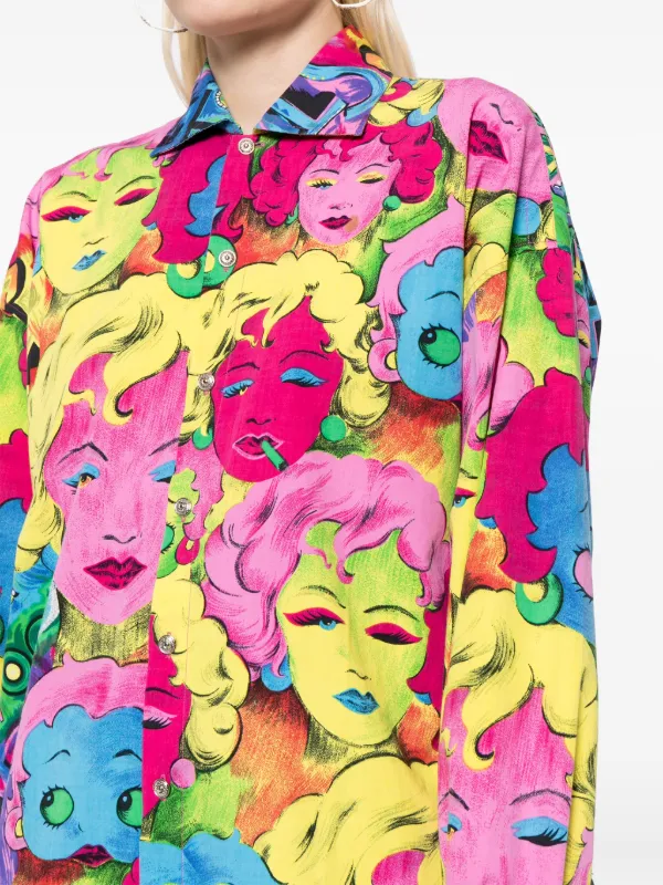 Versace Pre-Owned 1990-2000s Betty Boop プリント シャツ | ピンク