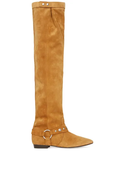 Bottes Seliza en daim - ISABEL MARANT - Modalova