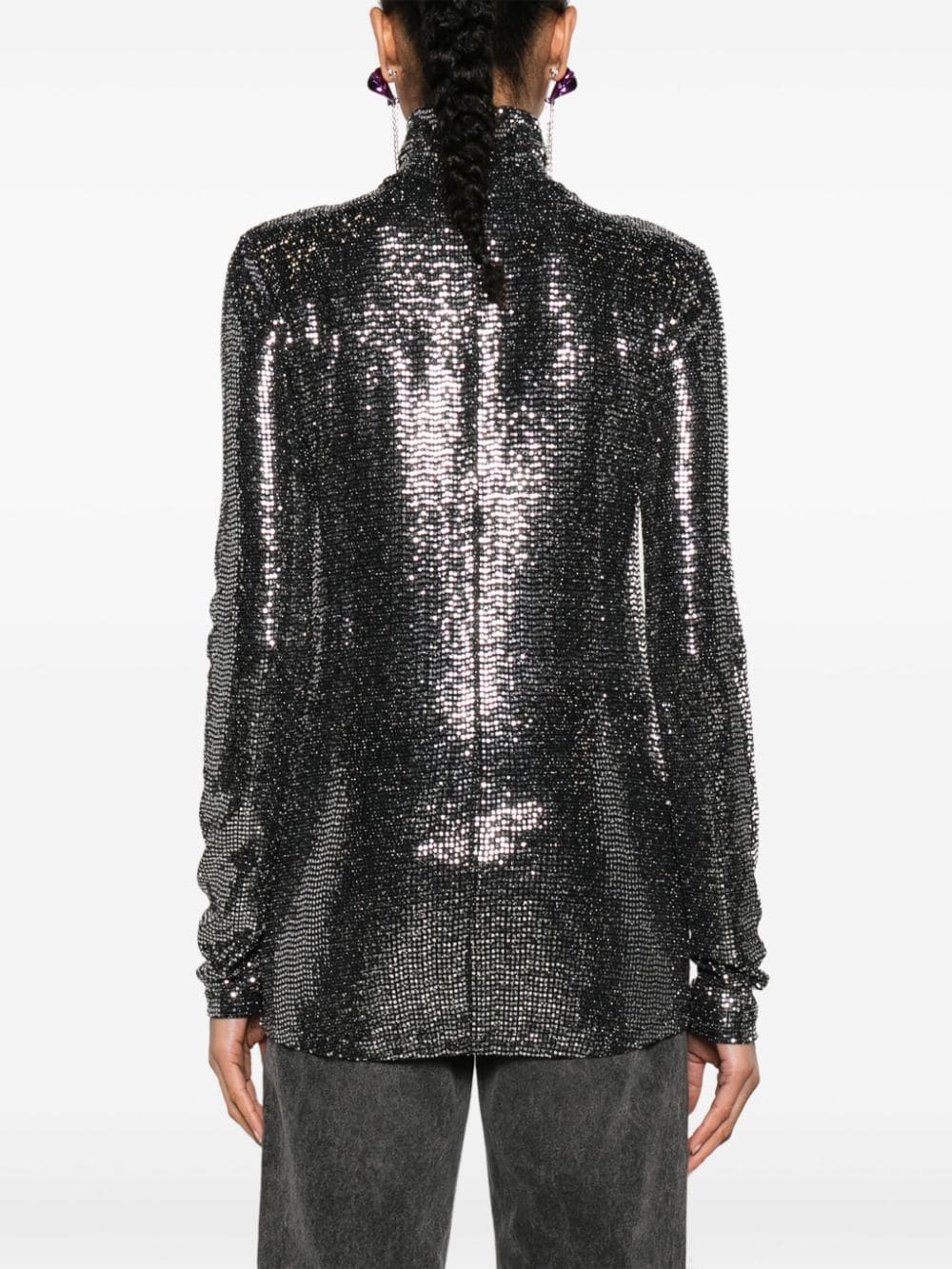 Shop Isabel Marant Joyela Sequined Top In Black