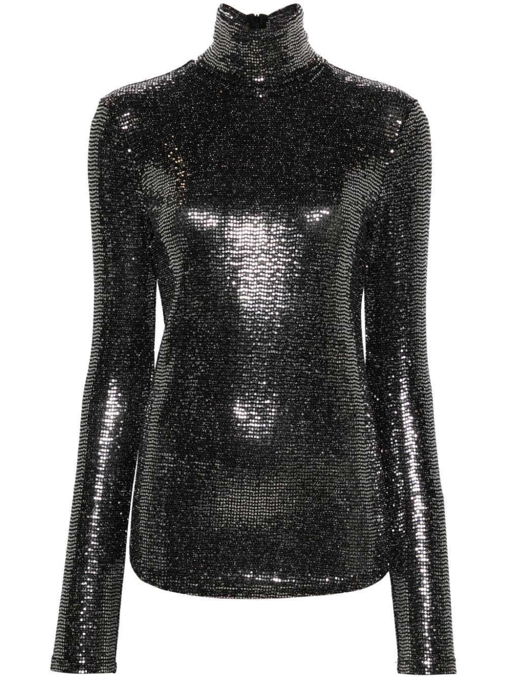 Shop Isabel Marant Joyela Sequined Top In Black