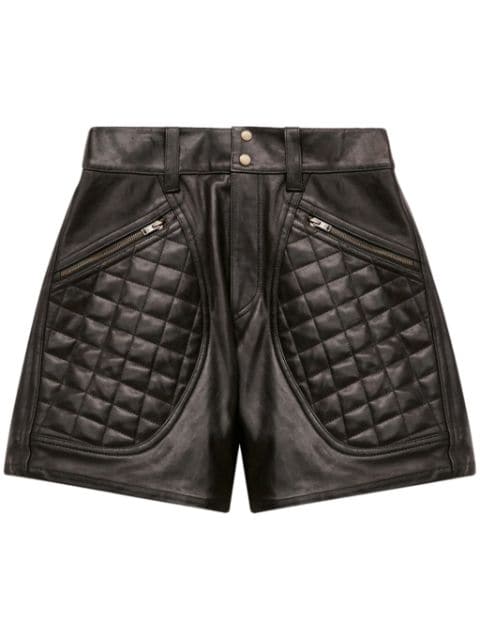 ISABEL MARANT Candice leather shorts Women