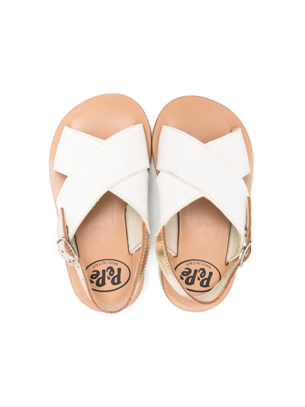Pèpè slingback leather sandals White