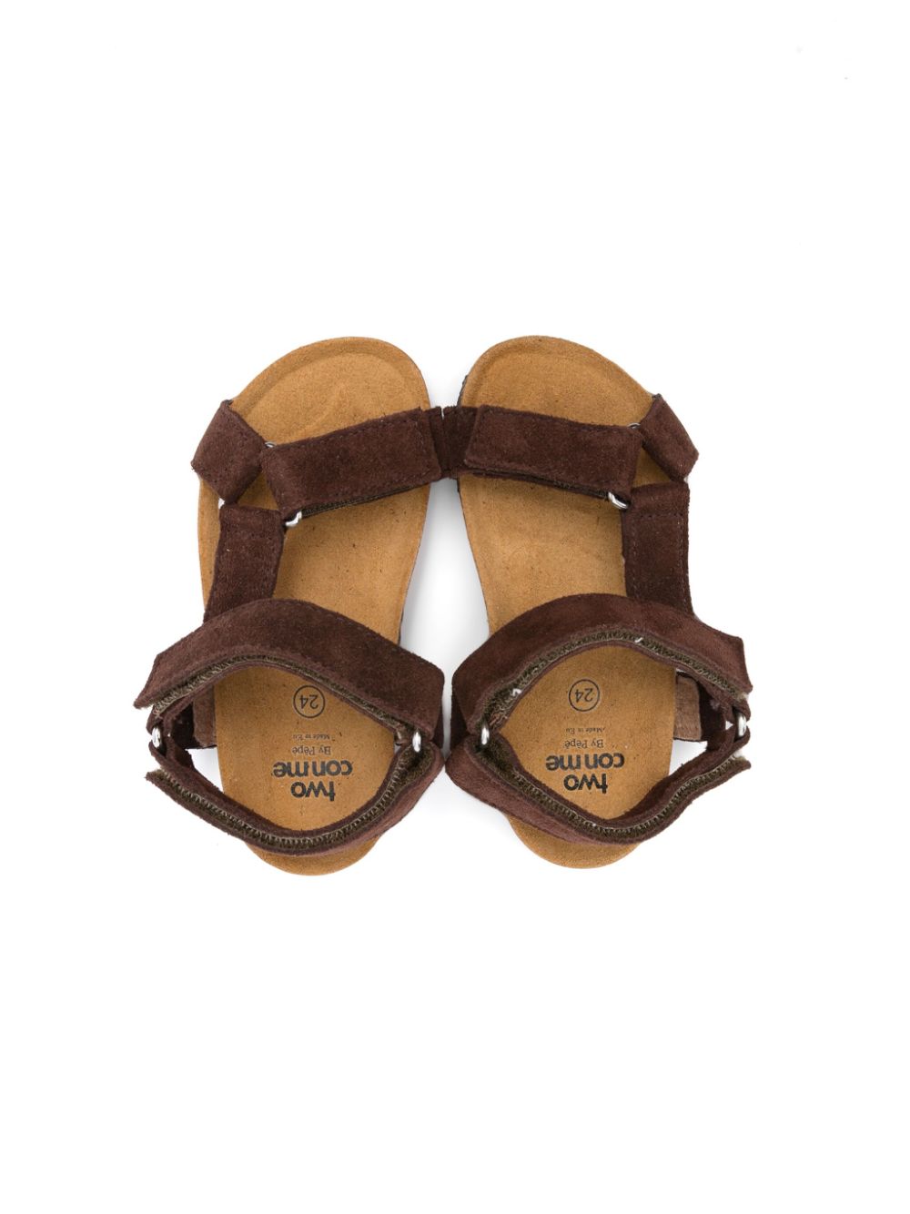 Pèpè Percy suede sandals Brown