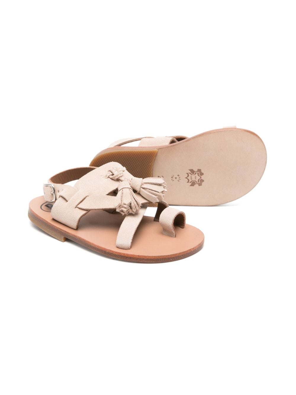 Pèpè Sandalen met kwastjes - Beige