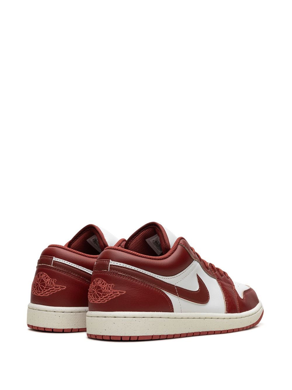 Shop Jordan Air  1 Low Se "dune Red" Sneakers In White