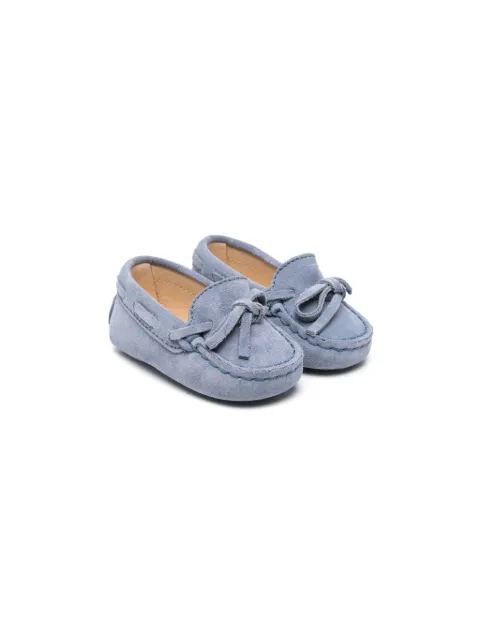 Tod's Kids tonal suede loafers