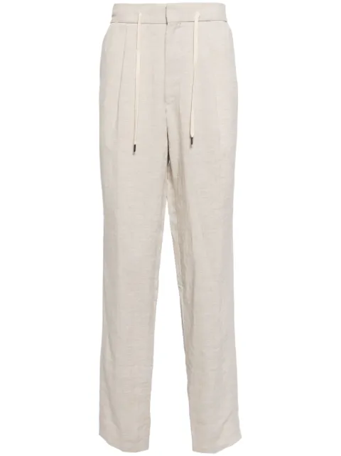 N.Peal Sorrento linen drawstring trousers