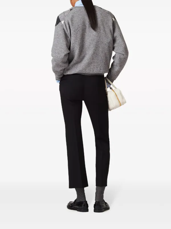 注目のブランド Miu JP FARFETCH | ブラック | クロップドパンツ Miu パンツ