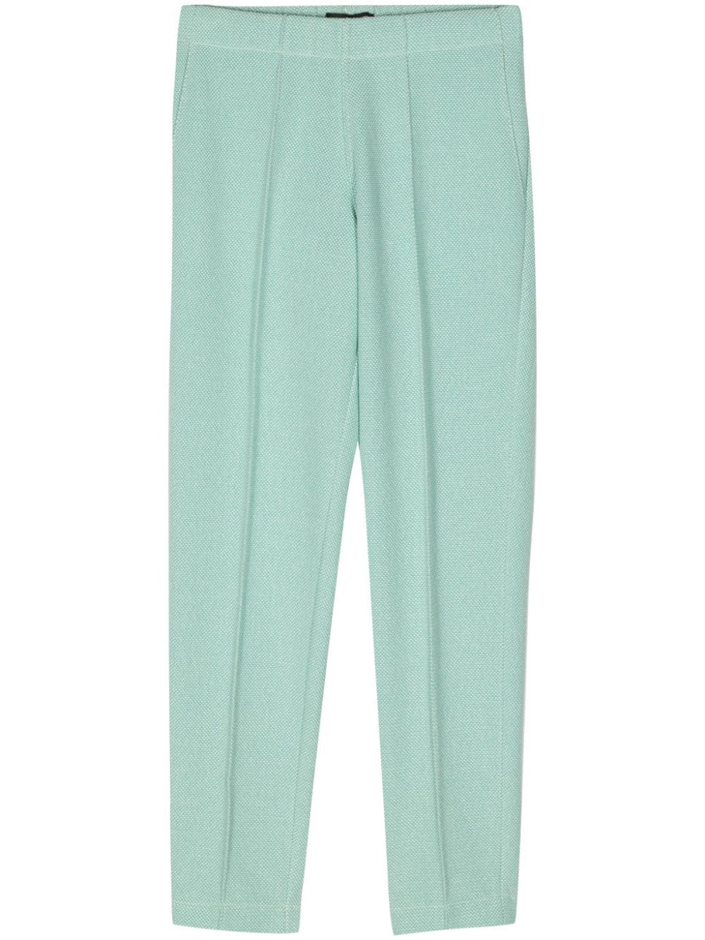 Bruno Manetti Elasticated-waist Tapered Trousers In Green
